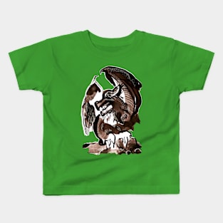 Gargoyle No. 2 brown version Kids T-Shirt